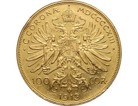 1012. Austria, Franciszek Józef I, 100 koron 1913 - stare bicie - 2