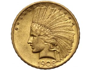 Złota moneta 10 dolarów Indianin