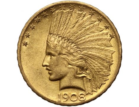 Złota moneta 10 dolarów Indianin