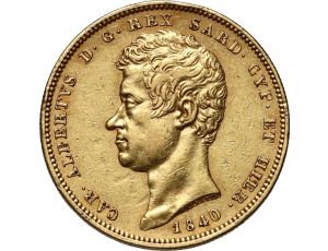 1185. Włochy, Sardynia, Karol Albert, 100 lirów 1840 P, Turyn - rzadszy rocznik
