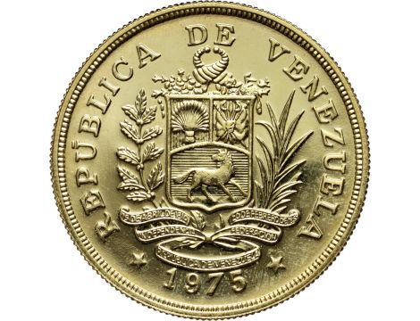 1191. Wenezuela, 1000 boliwarów 1975, Skalikurek gujański - rzadkie - 2