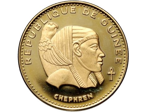 1232. Gwinea, 5000 franków 1970, Chefren