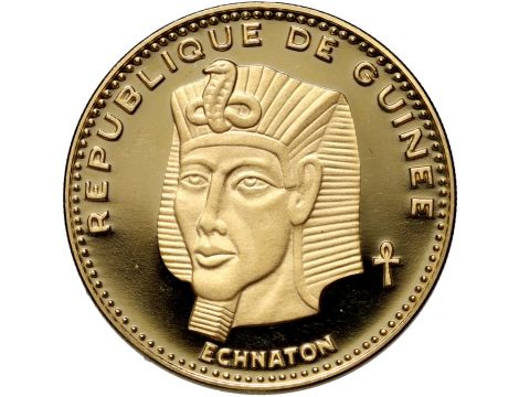 1233. Gwinea, 5000 franków 1970, Achenaton