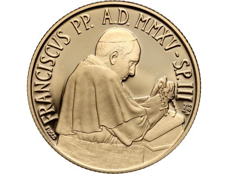 1349. Watykan, Franciszek, 50 euro 2015, Bazylika Matki Bożej w Pompejach - 3