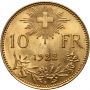 Złota moneta 10 franków szwajcarskich Helvetia Vreneli - 2