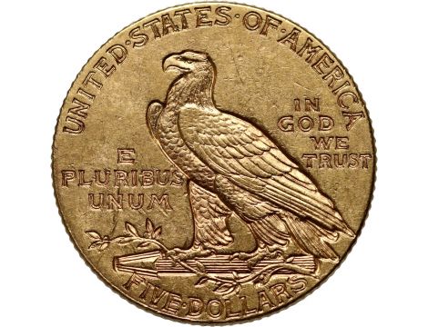 Złota moneta 5 dolarów - Indianin - 2