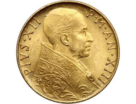 1379. Watykan, Pius XII, 100 lirów 1951 - bardzo ładne