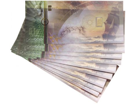 Zestaw sztabek złota 10 x 0,1 g Nadir