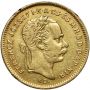 1710. Węgry, Franciszek Józef I, 10 franków = 4 forinty 1879 KB, Kremnica - rzadszy rocznik - 2