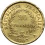1740. Francja, Napoleon I, 20 franków 1807 A, Paryż, bez wieńca - 3