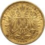 Złota moneta 20 koron austriackich Franciszek Józef I Wieniec