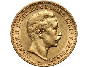Złota moneta 10 marek niemieckich Wilhelm II