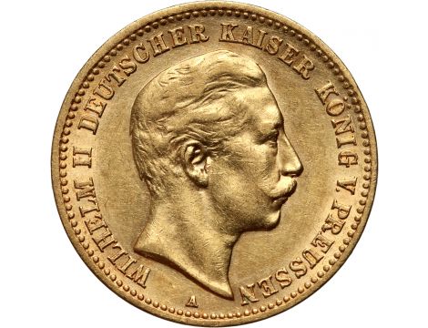 Złota moneta 10 marek niemieckich Wilhelm II