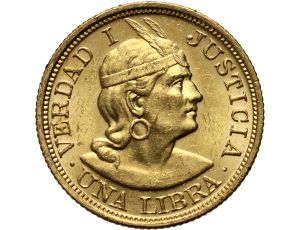 2216. Peru, 1 libra 1917