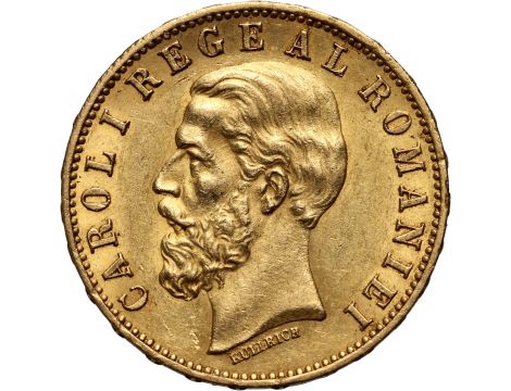 2318. Rumunia, Karol I, 20 lei 1883 B, Bukareszt