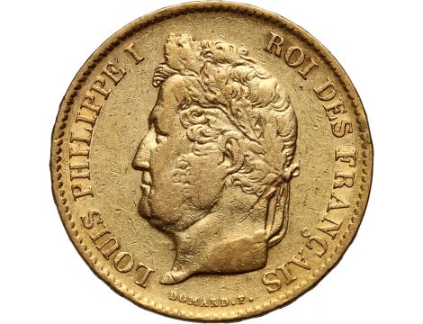 2375. Francja, Ludwik Filip I, 40 franków 1833 A, Paryż