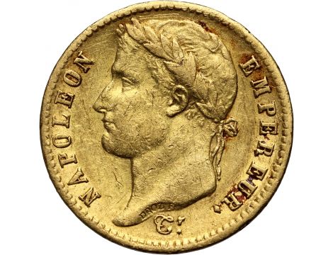 2396. Francja, Napoleon I, 20 franków 1812 A, Paryż