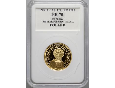 2426. Polska, 200 złotych 2000, Tysiąclecie Wrocławia