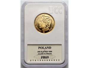 2434. Polska, 200 złotych 1999, Juliusz Słowacki, GCN PR69