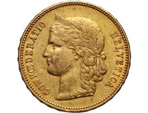 2516. Szwajcaria, 20 franków 1889, Libertas