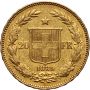 2516. Szwajcaria, 20 franków 1889, Libertas - 3