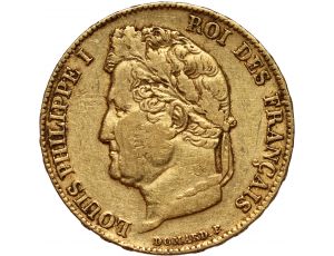 2638. Francja, Ludwik Filip I, 20 franków 1839 W, Lille