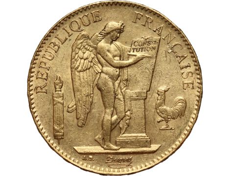 2640. Francja, 100 franków 1886, Anioł