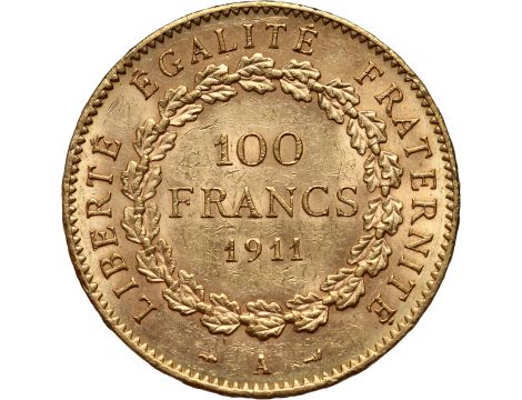 2642. Francja, 100 franków 1911, Anioł - 2