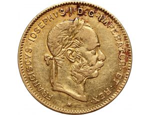 2728. Austria, Franciszek Józef I, 4 floreny = 10 franków 1872 - rzadki rocznik