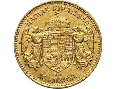 2905. Węgry, Franciszek Józef I, 10 koron 1913 KB - rzadki rocznik - 2