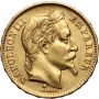 2983. Francja, Napoleon III, 20 franków 1868 A, Paryż, Wieniec - 2