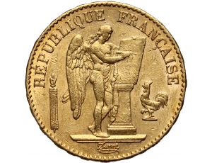 2992. Francja, 20 franków 1876, Anioł