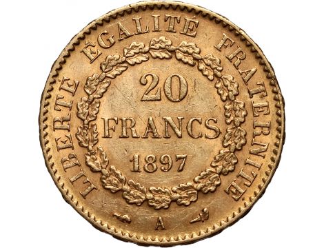 2995. Francja, 20 franków 1897, Anioł - 2