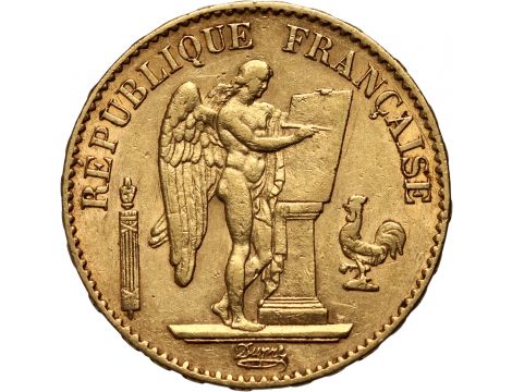 2997. Francja, 20 franków 1878, Anioł