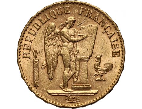 2998. Francja, 20 franków 1887, Anioł