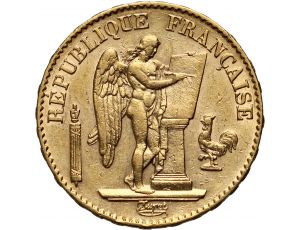 2999. Francja, 20 franków 1874, Anioł