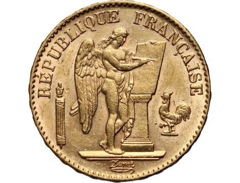 3000. Francja, 20 franków 1895, Anioł