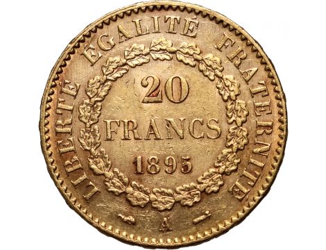 3003. Francja, 20 franków 1895, Anioł - 2