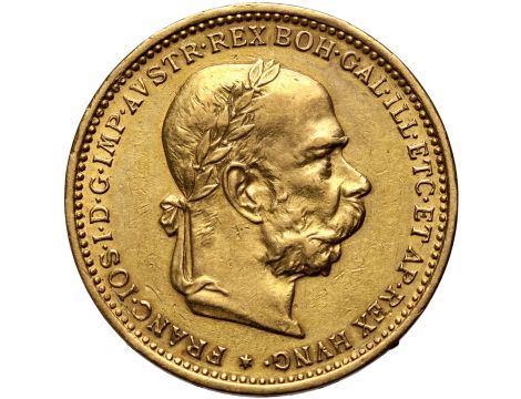 3030. Austria, Franciszek Józef I, 20 koron 1899, Wieniec - rzadki rocznik