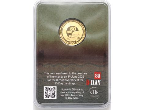 3091. Francja, Gibraltar, Zestaw złotych monet 2024, Lądowanie w Normandii - 3