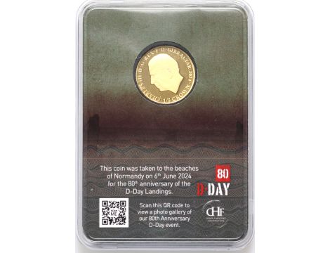 3091. Francja, Gibraltar, Zestaw złotych monet 2024, Lądowanie w Normandii - 5