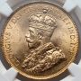 3137. Kanada, Jerzy V, 10 dolarów 1914, NGC MS63 - 3