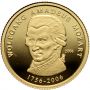 3167. Togo, 1500 franków 2006, Wolfgang Amadeusz Mozart, 1/25 uncji złota - 2
