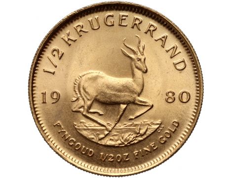 Złota moneta Krugerrand 1/2 uncji - 2