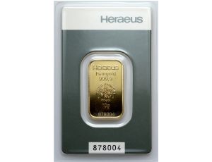 Sztabka złota 10 g Heraeus