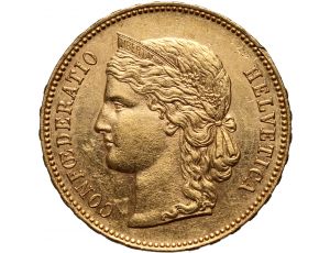 3278. Szwajcaria, 20 franków 1891 B, Berno, Libertas