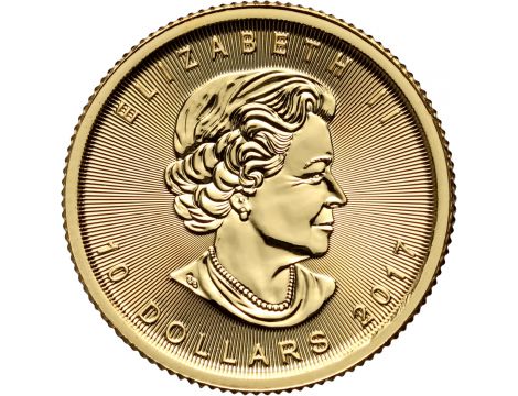 Złota moneta Kanadyjski Liść Klonowy 1/4 uncji - 2