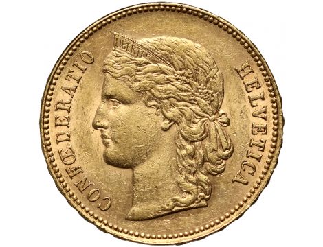 3348. Szwajcaria, 20 franków 1896, Libertas
