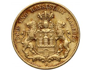 3373. Niemcy, Hamburg, 20 marek 1884 J