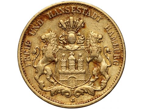 3373. Niemcy, Hamburg, 20 marek 1884 J